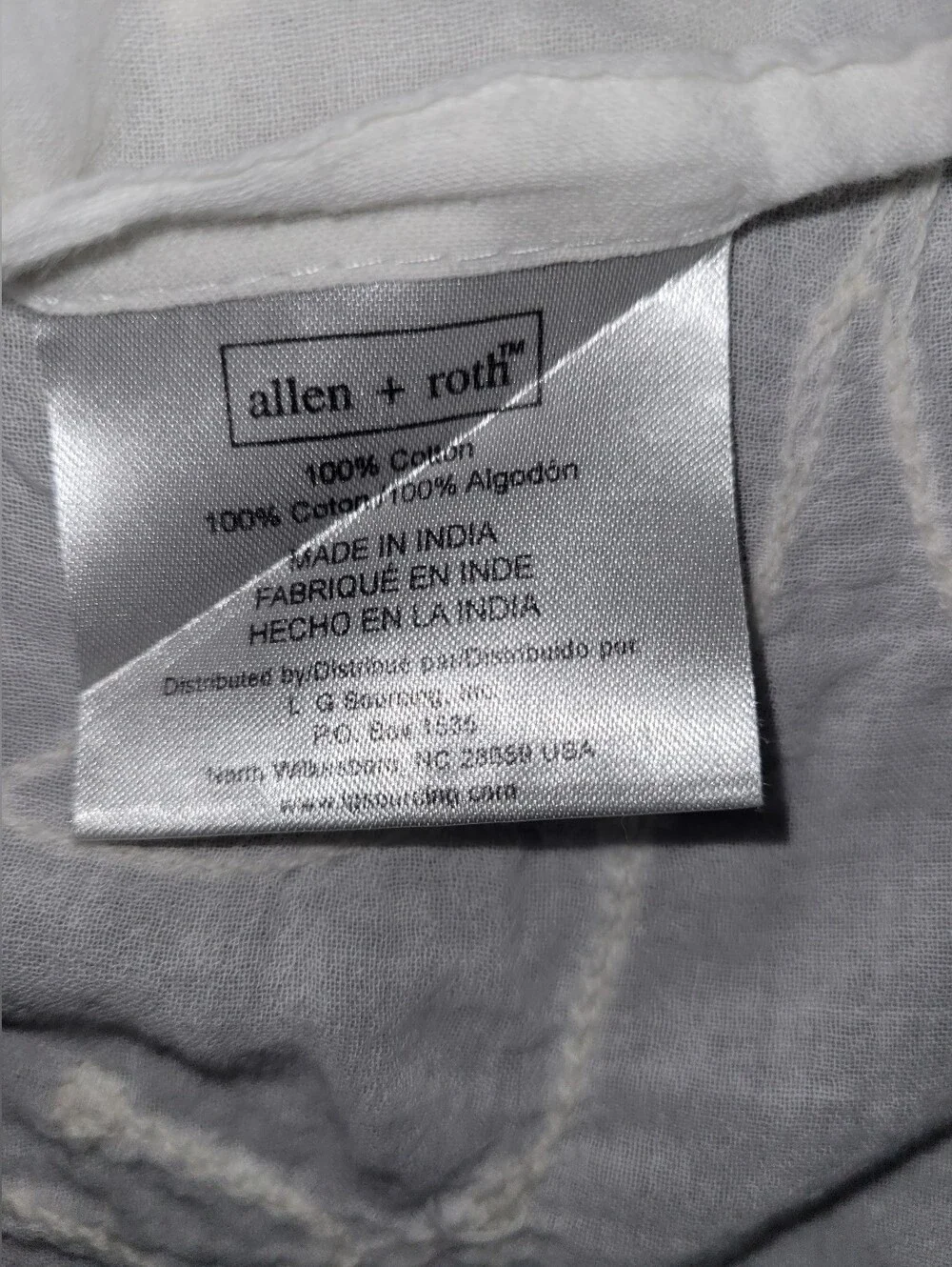 (7x) Allen + Roth Cotton Floral Embroidered Curtain Panels